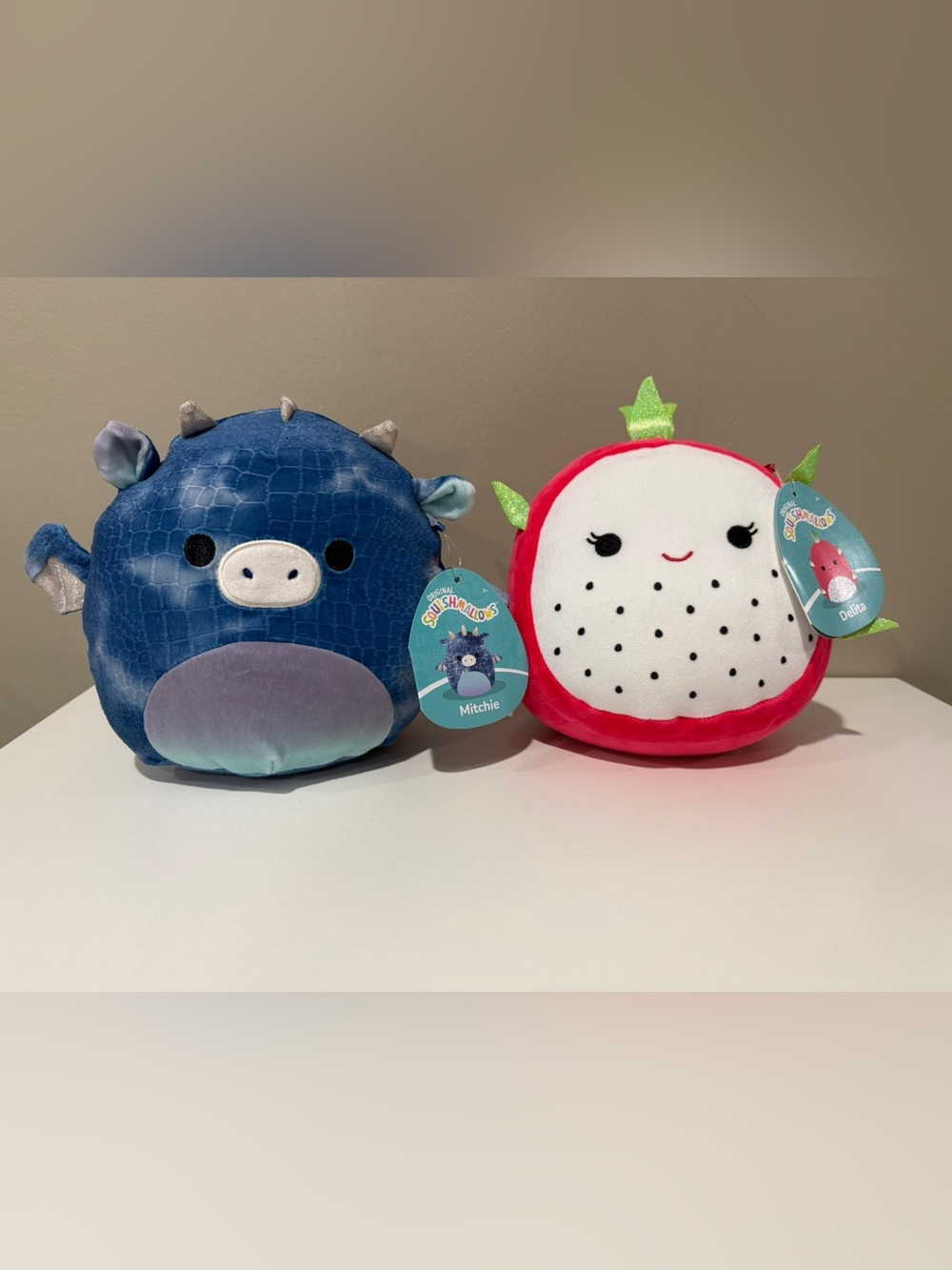 Two Original Squishmallows - Mitchie and Delita